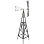 Ebros 41'' Tall Oversized Rustic Country Farm Agricultural Windmill Outpost Galvanized Metal Handcrafted Wind Catcher Spinner Western Home and Garden Vintage Farmhouse Country Accent Sculpture Ebros 41'' Tall Oversized Rustic Country Farm Agricultural Windmill Outpost Galvanized Metal Handcrafted Wind Catcher Spinner Western Home and Garden Vintage Farmhouse Country Accent Sculpture