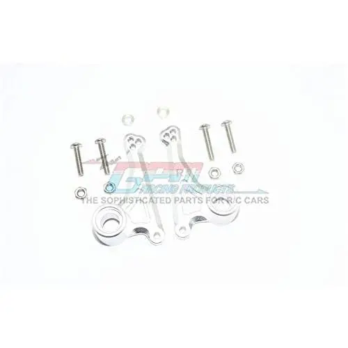 GPM for Traxxas E-Revo 2.0 VXL Brushless (86086-4) Upgrade Parts Aluminum Front Rocker Arm Set - 1Pr Set Silver