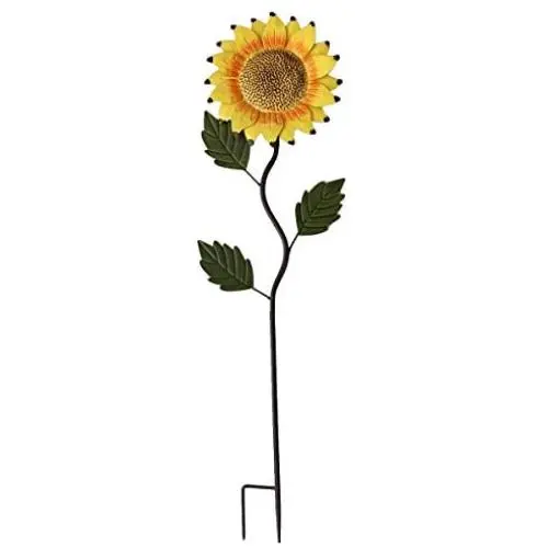 Grace Home Metal Sunflower Garden Stake,Large Sunflower Garden Patio Lawn Yard Stake Metal Sunflower Patio Garden Yard Outdoor Decoration 39H Grace Home Metal Sunflower Garden Stake,Large Sunflower Garden Patio Lawn Yard Stake Metal Sunflower Patio Garden Yard Outdoor Decoration 39H