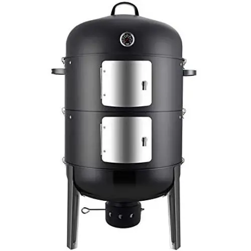 Realcook Charcoal BBQ Smoker Grill - 20 Inch Vertical Smoker for Outdoor Cooking Grilling Realcook Charcoal BBQ Smoker Grill - 20 Inch Vertical Smoker for Outdoor Cooking Grilling