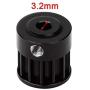 LAFEINA RC Car Belt Drive Transmission Gear System for 1/10 Scale RC Crawler Car Axial SCX10 II 90046 Upgrade Parts (3.2mm Black)