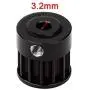 LAFEINA RC Car Belt Drive Transmission Gear System for 1/10 Scale RC Crawler Car Axial SCX10 II 90046 Upgrade Parts (3.2mm Black)