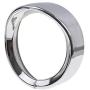 Headlight Bracket Motorcycle 5.75 Metal Black/Chrome Headlamp Visor Style, 5.75inch Headlight Trim Ring 69735-05 fit for Sportster Dyna FXLR, FXST Headlight Assemblies & Part (Chrome)