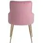 FCQuality Velvet Vanity Chair with Tufted Back Gold Metal Legs Dining Chair Mid Century Modern Upholstered Accent Desk Chair for Living Room Home Office Bedroom, Pink FCQuality Velvet Vanity Chair with Tufted Back Gold Metal Legs Dining Chair Mid Century Modern Upholstered Accent Desk Chair for Living Room Home Office Bedroom, Pink