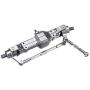 dailymall 1/16 6-Wheel Drive Metal Front Middle Rear Bridge Axles Parts for WPL RC Car