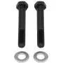 Supreme Suspensions - Lift Kit for 2005-2020 Ford F250 F350 Super Duty [4WD] Leveling Kit 2.5'' Front Aircraft Billet Coil Spring Spacers + Shock Extenders (Silver)
