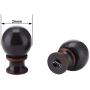 Canomo 2 Set 8 Inch Lamp Harp Holder with Light Base and Ball Lamp Finial for Table and Floor Lamps (Bronze)
