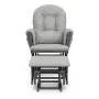 StorkCraft Hoop Glider and Ottoman Cushions, Gray w/Light Gray StorkCraft Hoop Glider and Ottoman Cushions, Gray w/Light Gray