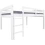 Concord Junior Loft Bed, Full, White