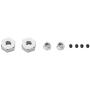 keyren Rear Drive Shaft RC Truck Drive Shaft, 2pcs SLA031 Upgrade Parts CVD Transmission Axle, Metal for Traxxas Slash 4X4 1/10 Truck RC Car(SLA031T Titanium Gray)