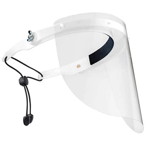 NoCry Safety Face Shield for Men and Women; Lightweight and Durable, with an Adjustable Headband, this Protective Safety Mask comes with 2 Reusable PC Visors