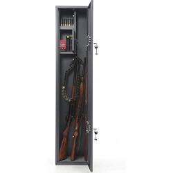 Buffalo 1320 Gun Safe 3 Rifle Shotgun Large Metal Security Cabinet Safe Storage with Separate Lock Box for Handguns Ammo