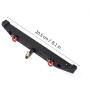 Tbest RC Car Rear Bumper, RC Crawler Metal Rear Bumper with LED Lights for Traxxas TRX4 SCX10II 90046 Car Part