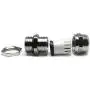 Magic&shell 5PCS PG7 3-6.5MM Wire Range Metal Waterproof Connector Fastener Locknut Stuffing Cable Gland