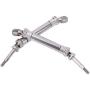 T best RC Rear Drive Shaft Set, 1/10 RC Metal CVD Transmission Shaft Fit for Traxxas Slash Car NSV775(Titanium)
