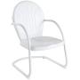 Crosley Furniture Griffith Metal Outdoor Chair - White
