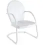 Crosley Furniture Griffith Metal Outdoor Chair - White Crosley Furniture Griffith Metal Outdoor Chair - White