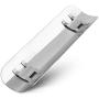 Cuque Universal Motorcycle Exhaust Pipe Heat-Shield Muffler Staight Cover Metal Steel Exhaust Muffler Pipe Heat Shield Cover Link Tube Protector Cover Heel Guard Assembly(Sliver)
