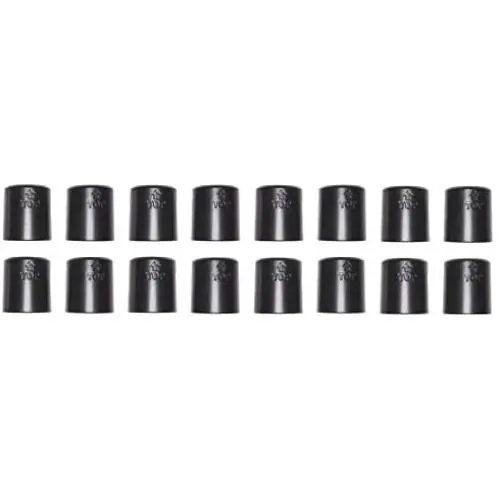 JSP Manufacturing 1'' Diameter Post Wire Shelf Clips Shelving Split Sleeves Lock Metal Rack Locking Plastic Pick A Pack Wholesale Bulk 8 Pairs (16 Pack)