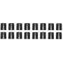 JSP Manufacturing 1'' Diameter Post Wire Shelf Clips Shelving Split Sleeves Lock Metal Rack Locking Plastic Pick A Pack Wholesale Bulk 8 Pairs (16 Pack)