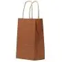 PTP BAGS Copper Penny Rust 5'' x 3'' x 8'' Tote Bags [Pack of 250] Recyclable Metallic Kraft Paper Gift Bags