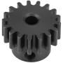 Dilwe RC Motor Gear, Steel Metal Motor Pinion Gear 17T 0.8 Module for HIMOTO E10MTL/E10MT/E10BP 1/10 RC Car Part(Black)
