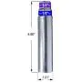 Wheel Accessories Parts Set of 20 Spiked Solid Metal Lug Nuts M14x1.5 Thread 4.4 Inch Tall Closed End Bulge Acorn Spike Lug Nut 1 Long Socket Key