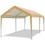 ADVANCE OUTDOOR 20x10 ft Heavy Duty Carport Car Canopy Garage Boat Shelter Party Tent, Adjustable Height from 6.5ft to 8.0ft, Beige ADVANCE OUTDOOR 20x10 ft Heavy Duty Carport Car Canopy Garage Boat Shelter Party Tent, Adjustable Height from 6.5ft to 8.0ft, Beige