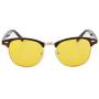 Gudzws Anti Blue Light Glasses Classic Design Half Frame with Metal Rim Unisex,Anti Fatigue Protect Eyes from TV Computer Cellphone no Magnification Brown