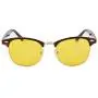 Gudzws Anti Blue Light Glasses Classic Design Half Frame with Metal Rim Unisex,Anti Fatigue Protect Eyes from TV Computer Cellphone no Magnification Brown