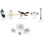 Silverlite 4'' PCB Size,5.39'' Overall Size, 17W,4000K,1200LM,120V,CRI90,Dimmable LED Light Engine,Retrofit Light Kit for Ceiling Flush Light,Ceiling Fan Light,Pendant,Lantern,Garden Light, UL/ES/JA8