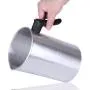 Candle Making Pouring Pot, TOKSEO 4 Pounds DIY Candle Making Kits, Candle Making Pitcher, Aluminum Construction Wax Melting Pot with Dripless Heat-Resisting Handle& Pouring Spout