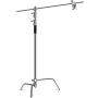 Kshioe Pro 100% Metal Adjustable Reflector Stand with 4ft/120cm Holding Arm and 2 Pieces Grip Head for Photography Studio Video Reflector, Monolight, Softbox and Other Equipment