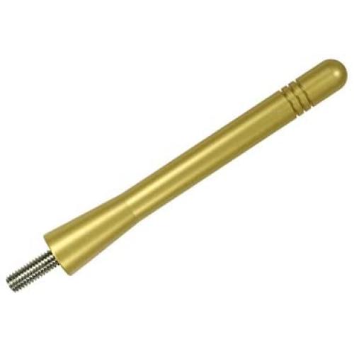 AntennaMastsRus - Made in USA - 4 Inch Gold Aluminum Antenna is Compatible with Jeep Wrangler JK - JL | Gladiator (2007-2021)