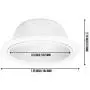[12-Pack] PROCURU 6'' Metal Recessed Can Light Trim Cover, Step Baffle with Ring, White