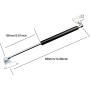 Apexstone 2pcs 300N/67LB 15inch Gas Spring/Prop/Strut/Shock/Lift Support with L-type Mounts