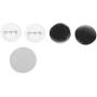 32mm Round Button Mold, DIY Aluminum Alloy Interchangeable Die Badge Maker Punch Press Mould for Button Maker Badge Machine