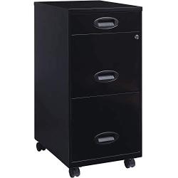 Lorell LLR17427 SOHO Mobile Cabinet, Black