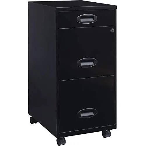 Lorell LLR17427 SOHO Mobile Cabinet, Black