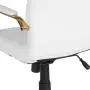 Flash Furniture Mid-Back White LeatherSoft Executive Swivel Office Chair with Gold Frame and Arms Flash Furniture Mid-Back White LeatherSoft Executive Swivel Office Chair with Gold Frame and Arms