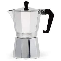 Primula Aluminum Espresso Maker - Aluminum - For Bold, Full Body Espresso - Easy to Use - Makes 6 Cups (PES-3306)