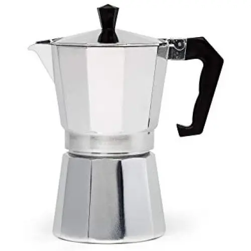 Primula Aluminum Espresso Maker - Aluminum - For Bold, Full Body Espresso - Easy to Use - Makes 6 Cups (PES-3306) Primula Aluminum Espresso Maker - Aluminum - For Bold, Full Body Espresso - Easy to Use - Makes 6 Cups (PES-3306)