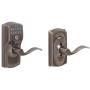 Schlage FE595 CAM 620 Acc Camelot Keypad Entry with Flex-Lock and Accent Levers, Antique Pewter