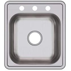 Elkay D117193 Dayton Single Bowl Drop-in Stainless Steel Bar Sink