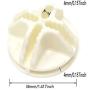 Gizhome Wire Cube Plastic Connectors for Wire Grid Cube Storage Shelving & Mesh Snap Organizer 50pcs - Cream