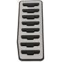 cciyu for Land Rover Metal Aluminum Fuel Sports Pedal Full Set Accel kits for Range Rover Evoque for Land Rover Discovery Sport 12-19 Nonslip Car Pedal Pads Auto Sports Gas Fuel Petrol