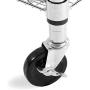 Seville Classics 3-Tier UltraDurable Commerical-Grade Heavy-Duty NSF-Certified Service Utility Storage Cart, 33.75'' W, Chrome