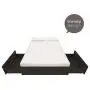 DHP Maven Platform Bed with Upholstered Linen and Wooden Slat Support and Under Bed Storage, Grey Size - Grey