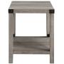 Thomas 18 Inch Metal X Side Table with Grey Wash Finish
