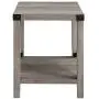 Thomas 18 Inch Metal X Side Table with Grey Wash Finish